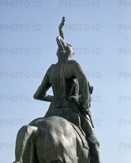 RUMSEY-HARRIMAN
MONUMENTO A FRANCISCO PIZARRO - ESCULTURA ECUESTRE - 1927- (DET PARTE