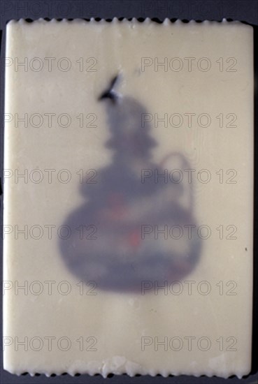SICILIA JOSE MARIA 1954/
SERIE CALABAZAS  XIV - 1991 - ACUARELA/CERA- 43  X 28 CM
MADRID,