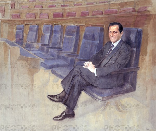 QUINTERO DANIEL 1949/
RETRATO DE ADOLFO SUAREZ EN EL CONGRESO DE LOS DIPUTADOS - 1998
MADRID,