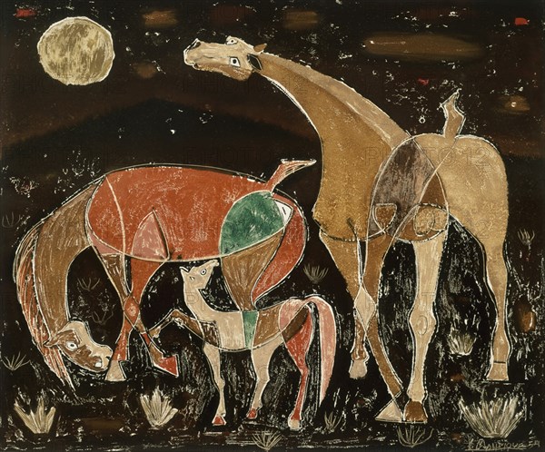 MANRIQUE CESAR 1920/92
SIN TITULO - 1954
MADRID, COLECCION HUARTE
MADRID

This image is not
