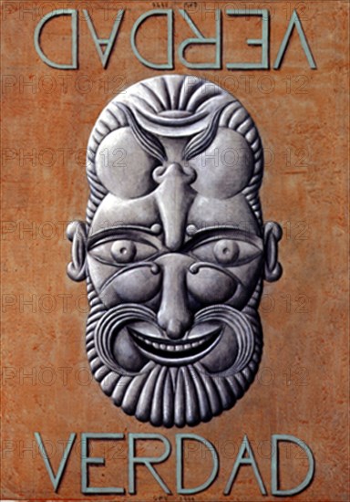 PEREZ VILLALTA GUILLERMO 1948-
EMBLEMA CON DOS POSICIONES - 1994 - 50x35,5- DE LA SERIE