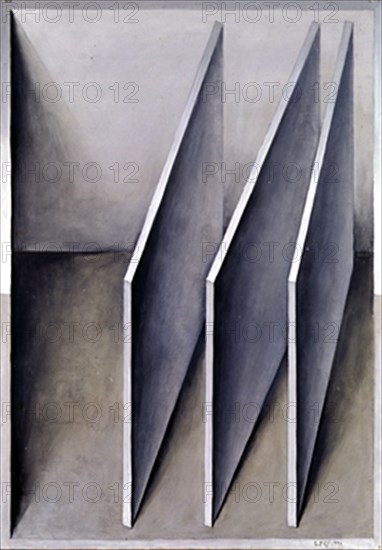 PEREZ VILLALTA GUILLERMO 1948-
LUGAR CON TRES MUROS- 1993 - 100x70- CARTON/TABLE- DE LA SERIE