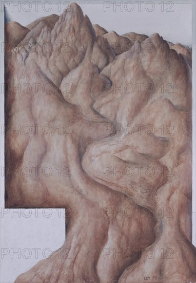PEREZ VILLALTA GUILLERMO 1948-
PAISAJE ESCONDIDO- 1993 - 100x70- CARTON/TABLE- DE LA SERIE