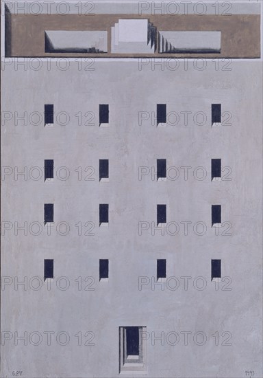 PEREZ VILLALTA GUILLERMO 1948-
TORRE DEL VIGILANTE- 1993 - 100x70- CARTON/TABLE- DE LA SERIE