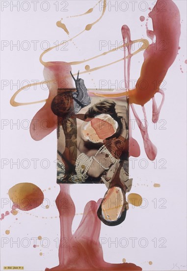 GALINDO JORGE 1964/
LE DON JUAN Nº 1 - 2000 - 100x70 - OLEO/COLLAGE/PAPEL
MADRID, GALERIA SOLEDAD