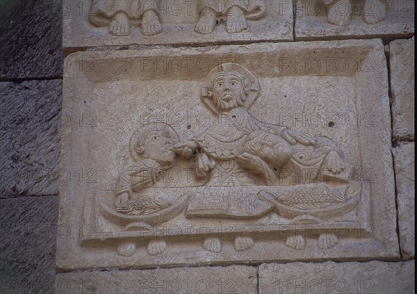 DET- ENJUTA ESCULPIDA CON LA ULTIMA CENA - CRISTO JUDAS Y SAN JUAN - S XII
PUENTE ARENAS, IGLESIA
