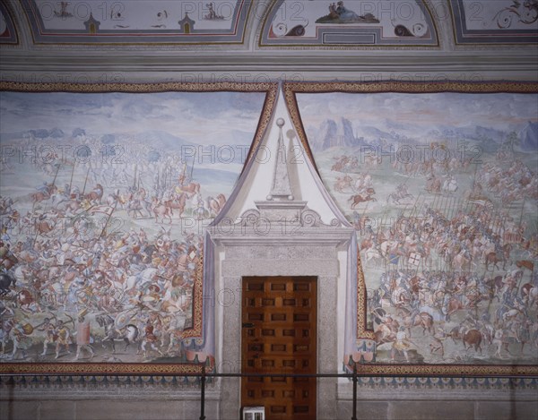 GRANELLO/TAVARON/CASTELLO/CAMBIASSO
DET- BATALLA DE HIGUERUELA (1431) - PINTURA AL FRESCO 1585 -