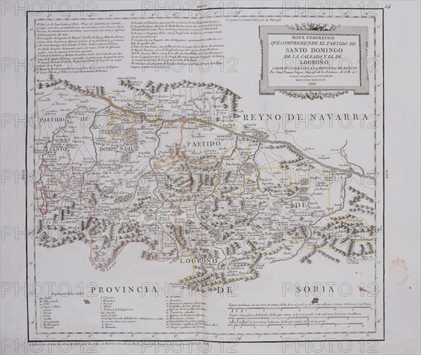 LOPEZ TOMAS 1730/1802
MAPA- PARTIDO DE STO DOMINGO DE LA CALZADA Y DE LOGROÑO- PROVINCIA DE