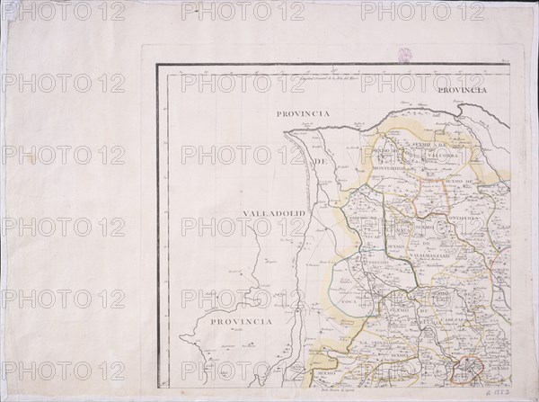 LOPEZ TOMAS 1730/1802
MAPA DE LA PROVINCIA DE SEGOVIA - 1773 - (PARTE TERCERA)
MADRID, BIBLIOTECA