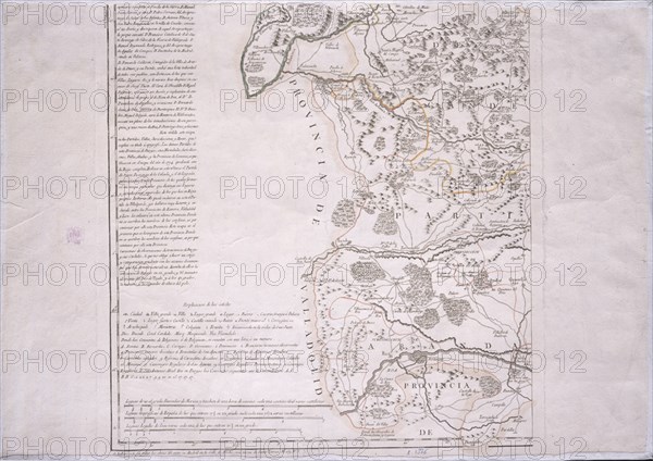 LOPEZ TOMAS 1730/1802
MAPA GEOGRAFICO DE UNA PARTE DE LA PROVINCIA DE BURGOS - 1784 - (PARTE