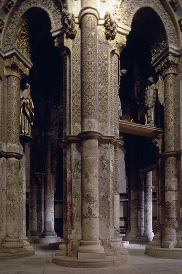 INTERIOR DE LA IGLESIA - S XII MODIFICADA EN EL S XVI - ROTONDA DE LOS TEMPLARIOS
TOMAR, CONVENTO