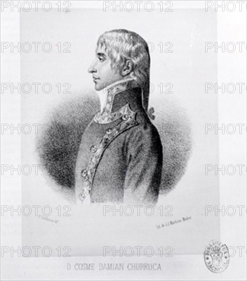 VALDIVIESO D
COSME DAMIAN CHURRUCA - ILUSTRACION DE HISTORIA DE LA MARINA REAL ESPAÑOLA DE JOSE