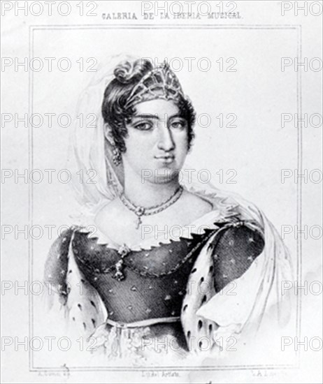 GOMEZ A
ISABEL COLBRAN - SOPRANO -  PRIMERA ESPOSA DE ROSINI
MADRID, MUSEO