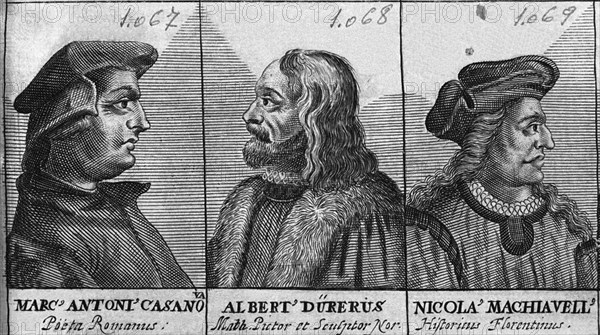 CASANOVA - DURERO(1471/1528) - MAQUIAVELO(1469/1520) - ARTISTAS DEL S XVI
MADRID, BIBLIOTECA