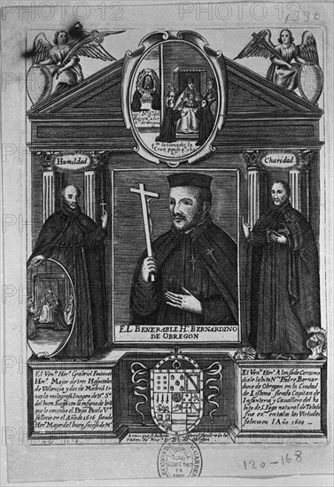 RETRATO DEL HERMANO BERNARDINO OBREGON 1540/1599 - GABRIEL FONTANET - ALONSO DE CARCAMO
MADRID,