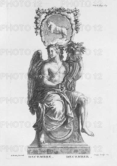 GRABADO DE LA ALEGORIA DEL MES DE DICIEMBRE
MADRID, BIBLIOTECA NACIONAL
MADRID

This image is