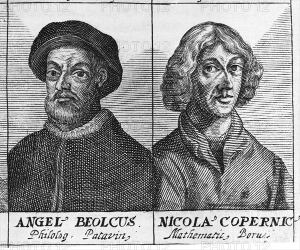 NICOLAS COPERNICO (1473-1543) Y ANGEL BEOLCUS
MADRID, BIBLIOTECA NACIONAL
MADRID

This image is