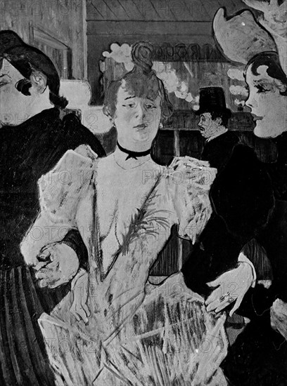 TOULOUSE LAUTREC 1864/1901
LA GOULUE EN EL MOLIN ROUGE - 1892 - FOTOGRAFIA EN BLANCO Y
