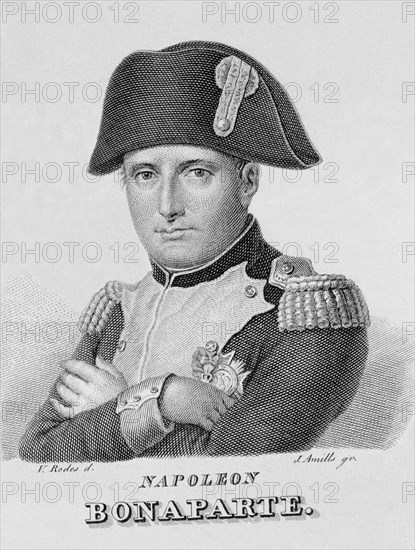 RODES V
NAPOLEON BONAPARTE - 1769/1821
MADRID, BIBLIOTECA NACIONAL GRABADO
MADRID

This image