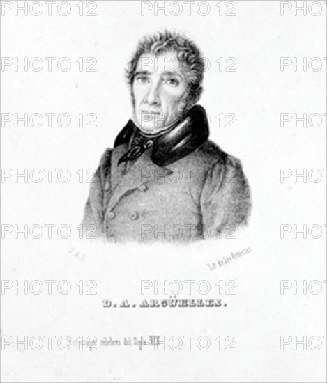 AGUSTIN ARGÜELLES (1776/1844) - POLITICO ESPAÑOL UNO DE LOS REDACTORES DE LA CONSTITUCION DE