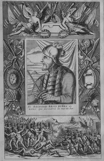 HERRERA Y TORDESILLAS ANTONIO 1549/1625
VASCO NUÑEZ DE BALBOA - 1475/1519 - HISTORIA GENERAL DE
