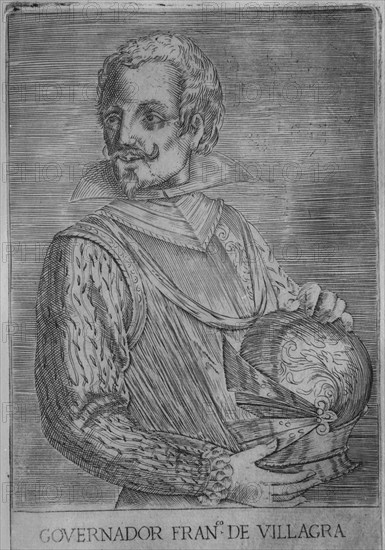 OVALLE ALONSO
FRANCISCO VILLAGRA - 1511/1563 - ILUSTRACION DE LA HISTORICA RELACION DEL REINO DE
