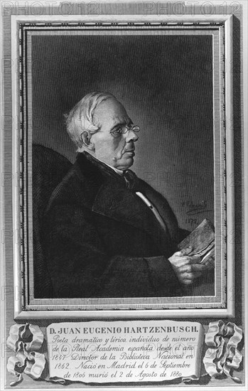 JUAN EUGENIO HARTZEMBUCH - 1806/1880 - DRAMATURGO ROMANTICO ESPAÑOL
MADRID, MUSEO