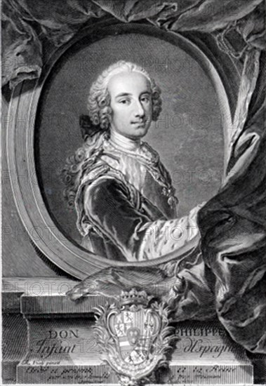 DON FELIPE DE BORBON-1720/65-INFANTE DE ESPAÑA-HIJO DE FELIPE V-GRABADO S XVIII
MADRID, MUSEO