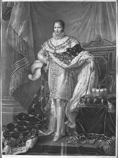 GERARD FRANCOIS 1770/1837
JOSE I BONAPARTE 1768/1844- GRABADO POR PRADIER-1813- A PARTIR DE CUADRO