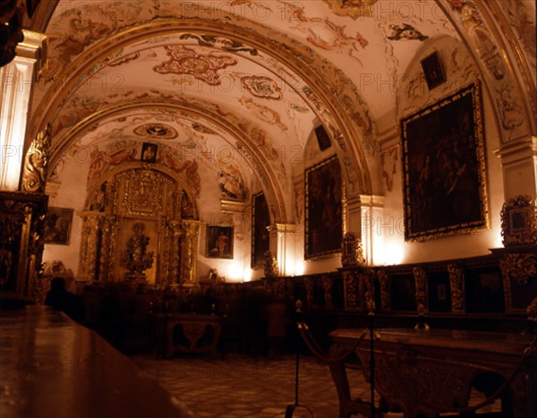 SACRISTIA CONSTRUIDA EN 1565 Y DECORADA CON FRESCOS EN EL S XVIII
SAN MILLAN DE LA COGOLLA,
