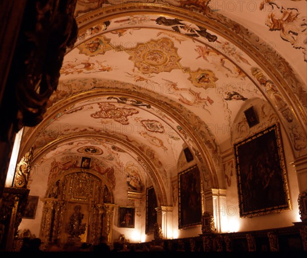 SACRISTIA CONSTRUIDA EN 1565 Y DECORADA CON FRESCOS EN EL S XVIII
SAN MILLAN DE LA COGOLLA,