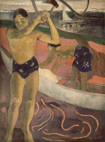 GAUGUIN PAUL 1848/1903
EL HOMBRE DEL HACHA - 1891 - O/L - 82x69
PARIS, COLECCION