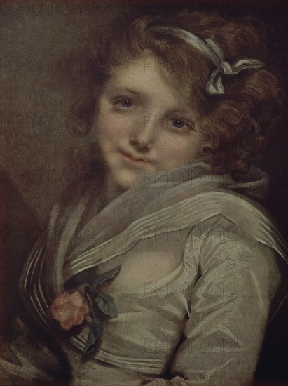 GREUZE JEAN BAPTISTE 1725/1805
MUCHACHA JOVEN CON UNA ROSA - S XVIII
PARIS, BIBLIOTECA