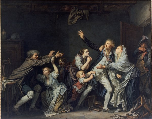 GREUZE JEAN BAPTISTE 1725/1805
LA MALDICION PATERNA - S XVIII - O/L
PARIS, MUSEO