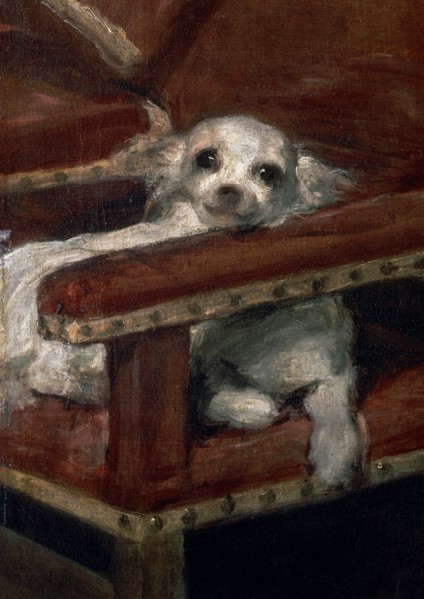 Velasquez, L'Infant Philippe Prosper (détail du chien)
