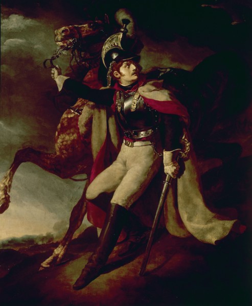 GERICAULT, THEODORE. CORACERO HERIDO - 1814