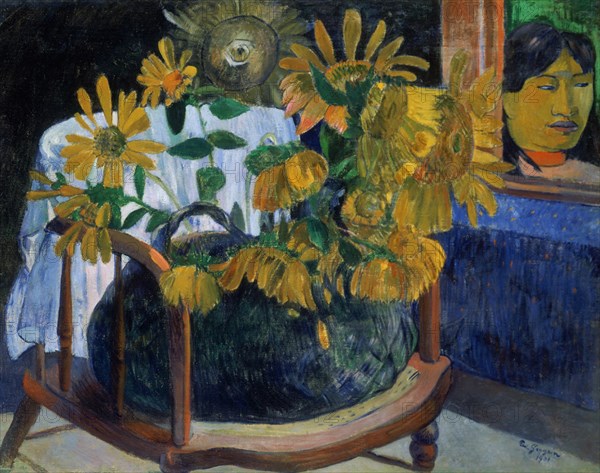 GAUGUIN PAUL 1848/1903
GIRASOLES EN UN SILLON - 1901 - O/L - 73x91 - POSTIMPRESIONISMO