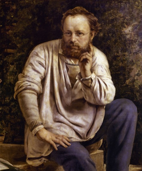 Courbet, Proudhon et ses enfants (détail)