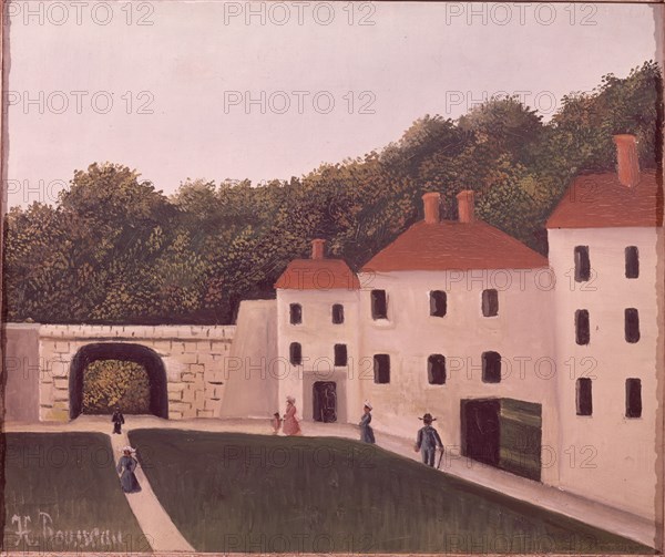 ROUSSEAU HENRI 1844/1910
PASEANTES EN EL PARQUE DE SAINT CLOUD - 1907/8 - O/T - 46x55 - PINTURA