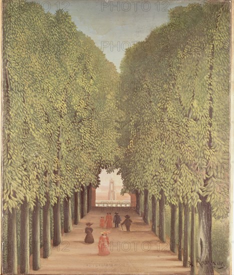 ROUSSEAU HENRI 1844/1910
AVENIDA DEL PARQUE SAINT CLOUD - 1908 - O/T - 46x38 - PINTURA