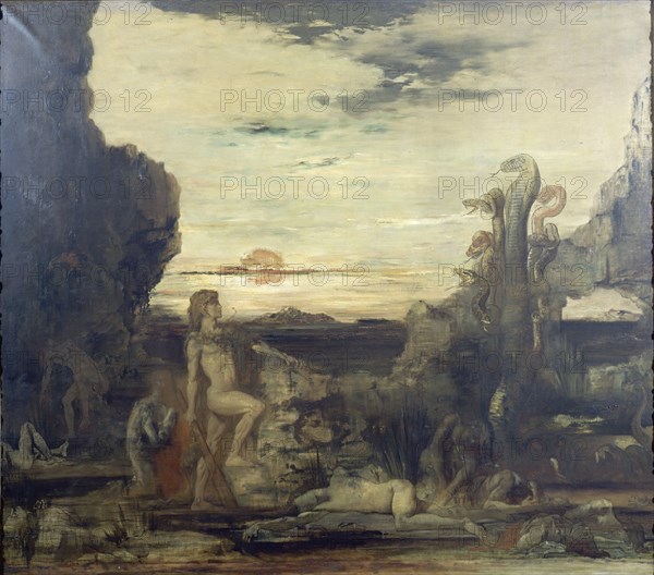 MOREAU GUSTAVE 1826/98
HERCULES Y LA HIDRA DE LERNA - 1869-76 - O/L - SIMBOLISMO FRANCES
PARIS,