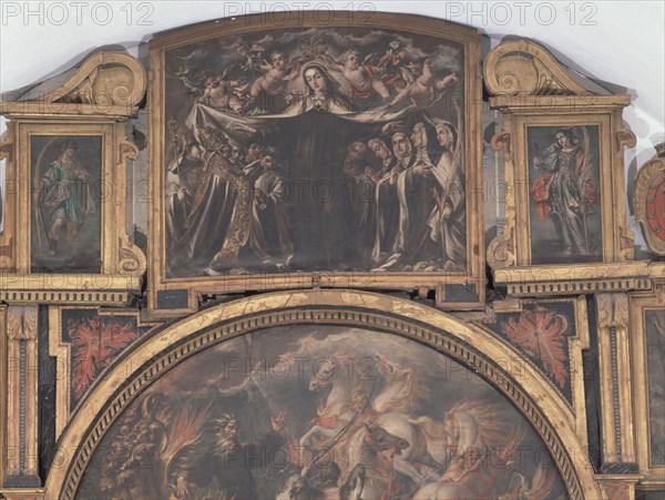 VALDES LEAL JUAN 1622/1690
LA VIRGEN DEL CARMEN PROTEGIENDO A LAS CARMELITAS - S XVII - O/T -