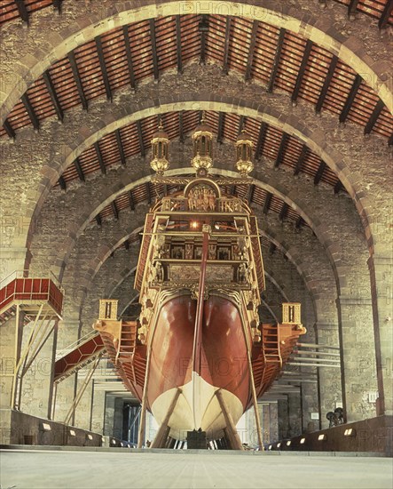 GALERA REAL DE JUAN DE AUSTRIA SOBRE BAUPRES - S XVI
BARCELONA, ATARAZANAS/MUSEO