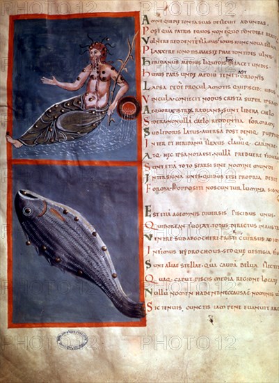 ARATUS PHENOMENES
MANUSCRITO ROMANICO FRANCES - FOL 28 VERSO - FIGURAS DE LAS CONSTELACIONES - S