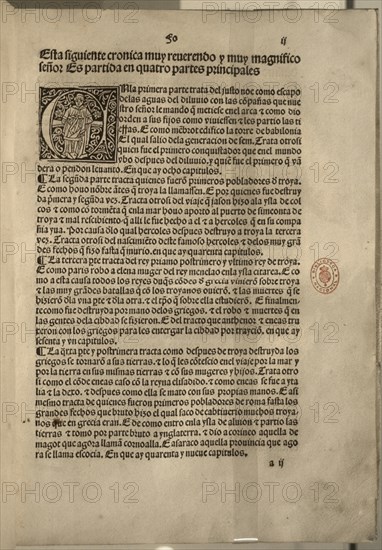 COLONNE GUIDO DELLE
D- CRONICA TROYANA SIGLO XIII - EDITADA POR ARNAO GUILLEN DE BROCAR EN