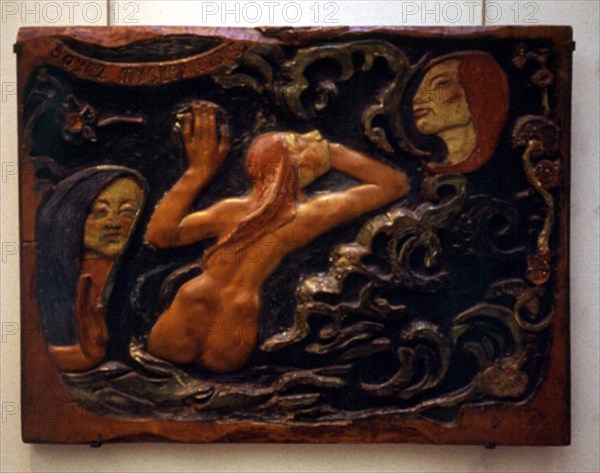 GAUGUIN PAUL 1848/1903
SED MISTERIOSAS - 1890 -  BAJORRELIEVE EN MADERA DE TILO POLICROMADA -