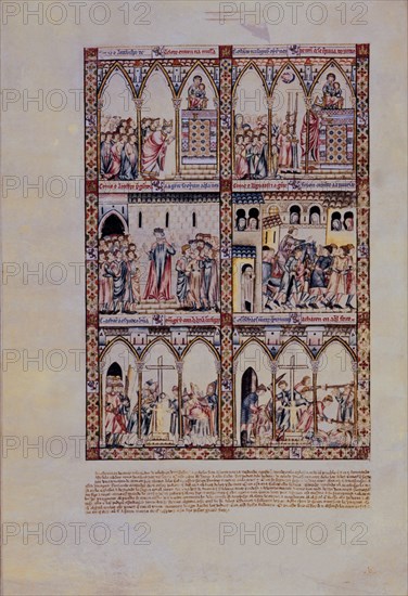 ALFONSO X EL SABIO 1221/84
MTI1-CANTIGA STA MARIA Nº12-F20V-LA VIRGEN SE QUEJA EN TOLEDO DE LAS