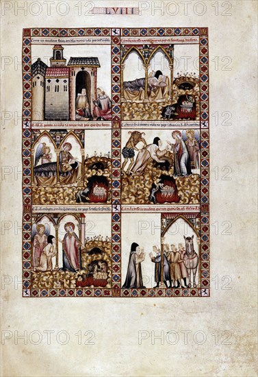 ALFONSO X EL SABIO 1221/84
MTI1-CANTIGA STA MARIA Nº58-F81V-VIRGEN DISUADE A UNA MONJA DE HUIR CON
