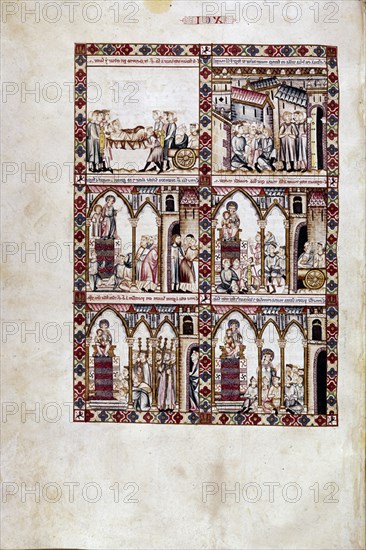 ALFONSO X EL SABIO 1221/84
MTI1-CANTIGA STA MARIA Nº91-F133R-CURACION COLECTIVA DE ENFERMOSDEL