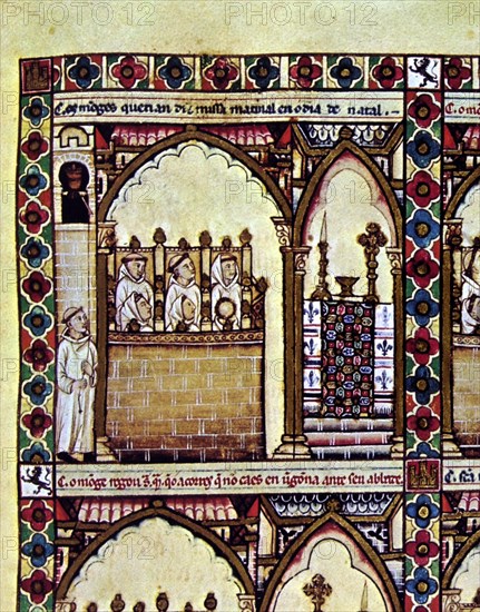 Alphonse X le Sage (1221-1284)
Ecole espagnole
Cantigas de Santa Maria (recueil de chansons